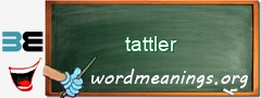 WordMeaning blackboard for tattler